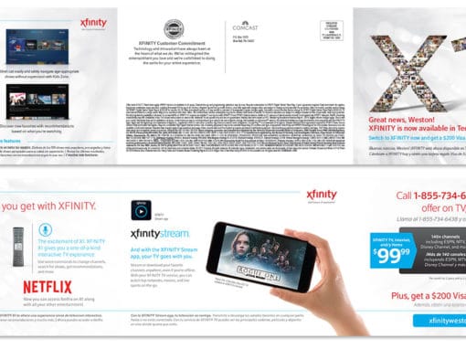 Comcast Xfinity Direct Mail Campaign