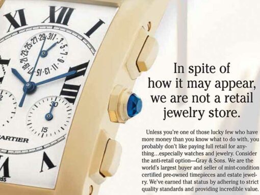 Gray & Sons Jewelers Print Ad