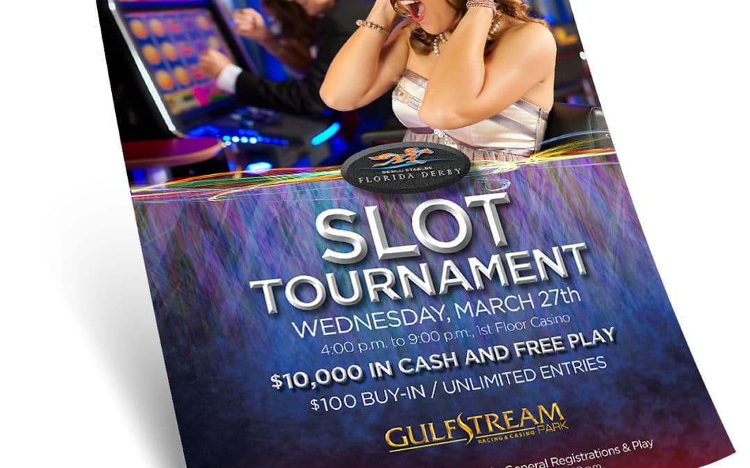 Gulfstream Park Slot Casino Tournament Point of Sale Poster