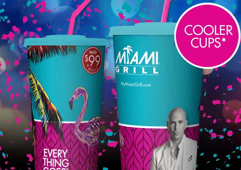 Miami Grill Giveaway Cups POS