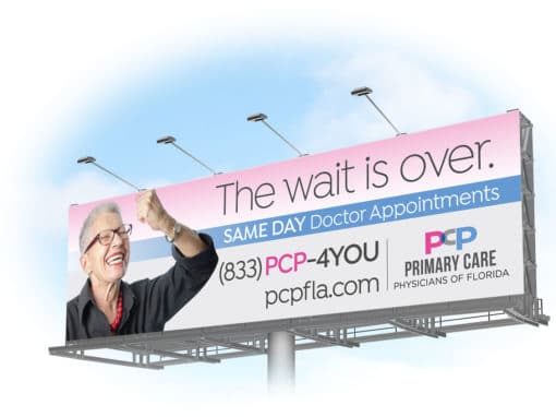 Primary Care Physicians No Wait Billboard